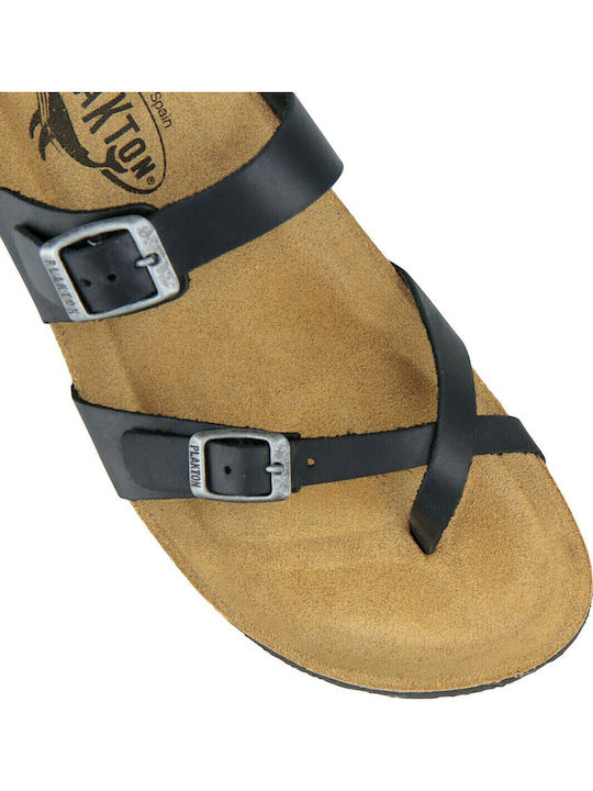 Bombay Leather Women's Flat Sandals Anatomic Apure Black