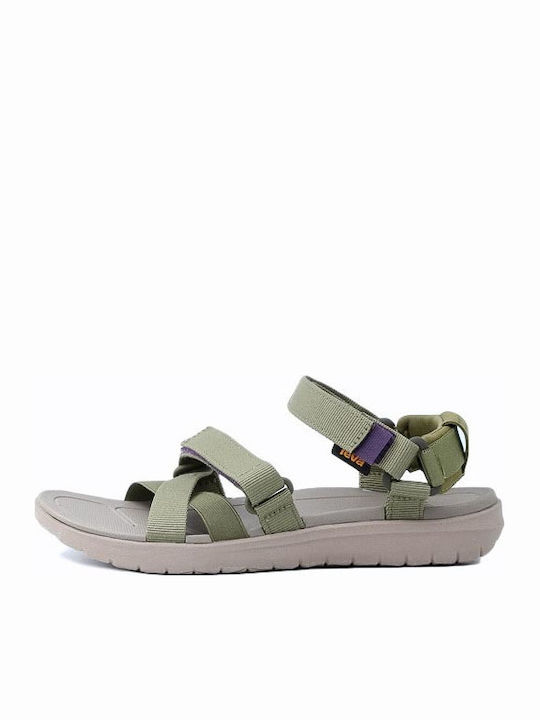 Women's Flat Sandals Anatomic Sporty in Green Color