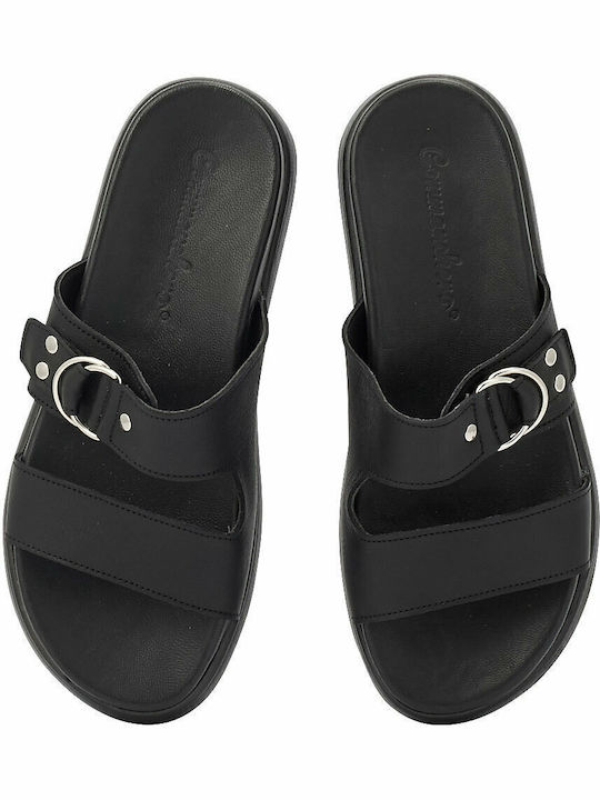 Sandale Casual Damă Din Piele Negre
