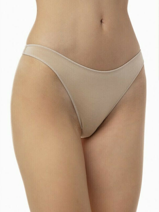 Fimelle Women's String 2Pack Beige