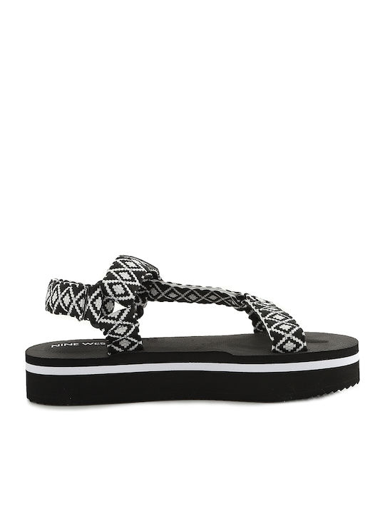 Camping2-A Γυναικεία Σανδάλια Flatforms Μαύρα
