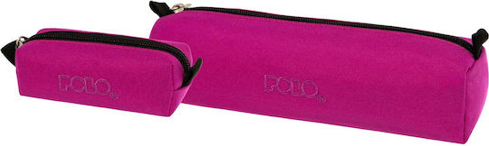 Polo Wallet Pencil Case 1pcs Barrel with 1 Compartment Fuchsia