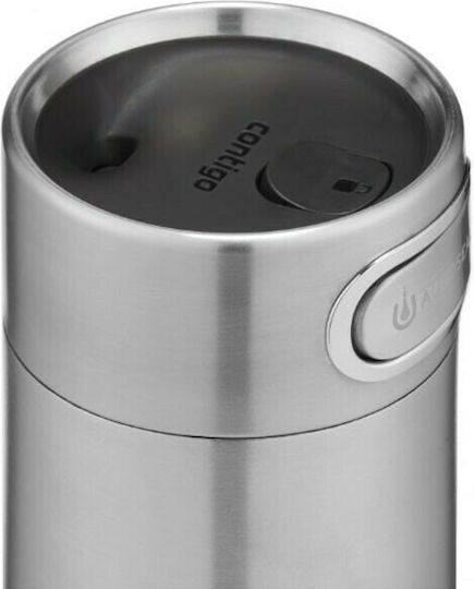 Contigo Luxe Autoseal Pahar Termos Oțel inoxidabil Fără BPA Argintiu cu Mustiuc