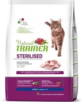 Natural Trainer Sterilised Trockenfutter für erwachsene kastrierte Katzen mit Geflügel 1.5kg