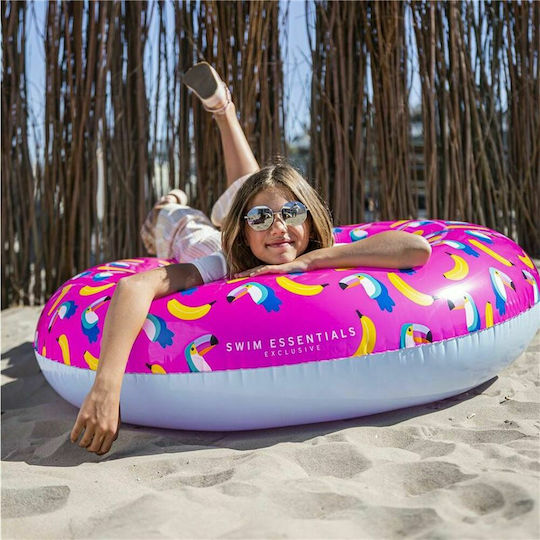 Swim Essentials Toucan Bananas Παιδική Φουσκωτή Σαμπρέλα Θαλάσσης Ροζ 90εκ.