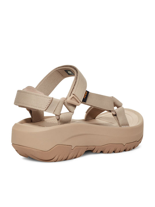 Hurricane Xlt Ampsole 1131270 Women's Flat Sandals Sporty Flatforms in Beige Color
