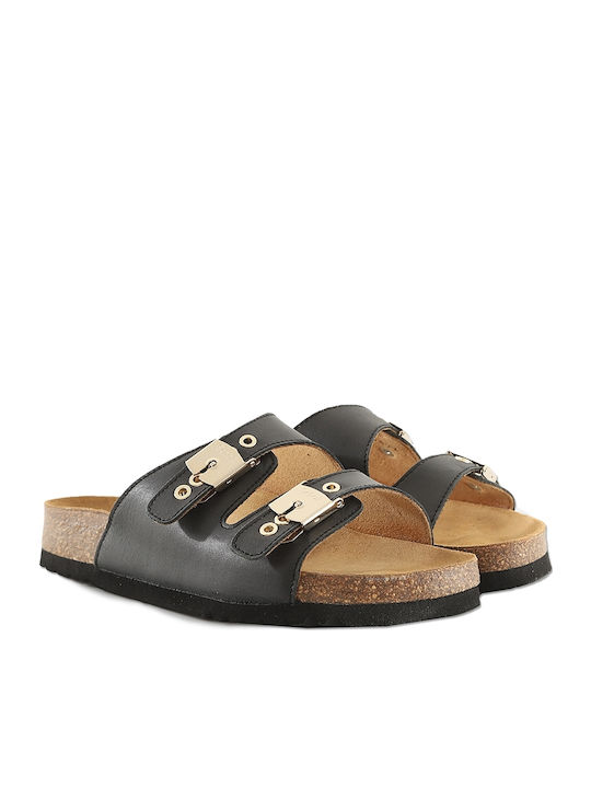 Alba Sandale Casual Damă De Piele Negre
