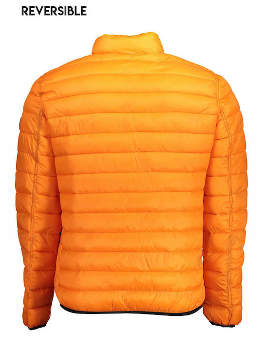 U.S. Polo Assn. Men's Puffer Jacket Orange