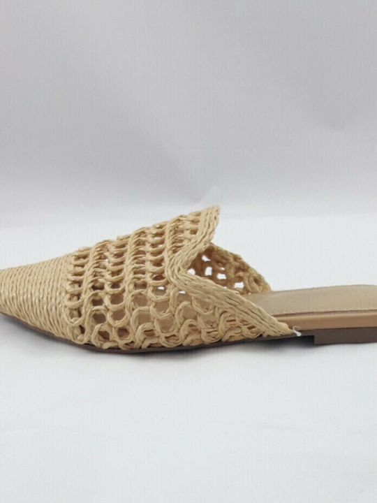 Flat Mules σε Χακί Χρώμα