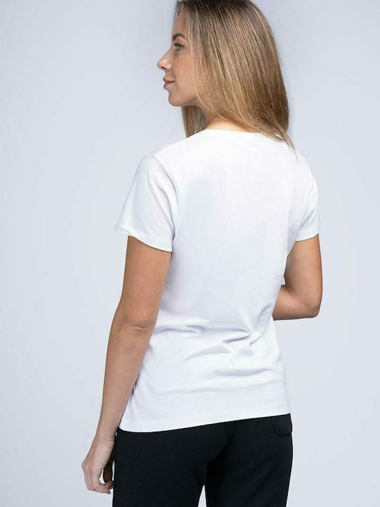 Lonsdale Γυναικείο T-shirt Λευκό με Στάμπα