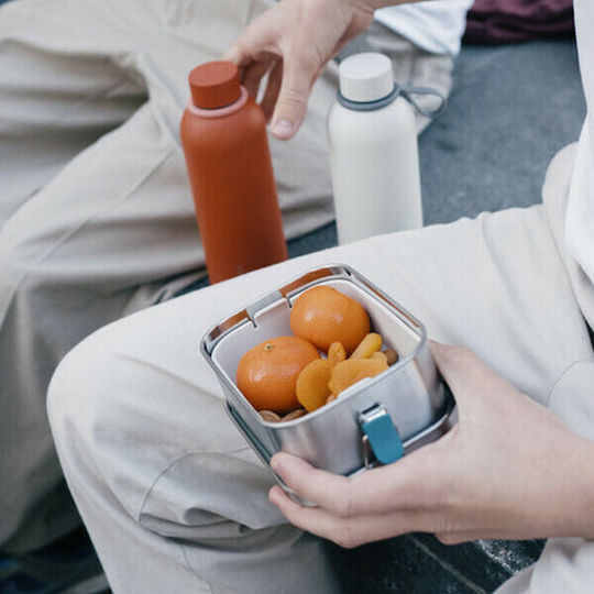 Ekobo Inox Mittagsbox Blau Mit Fächern 800ml