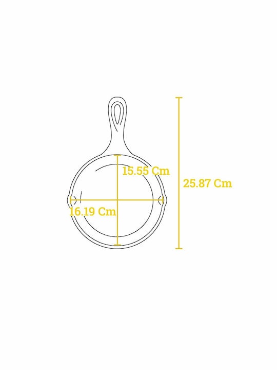 Lodge Heat Treated Τηγάνι από Μαντέμι 16.51cm