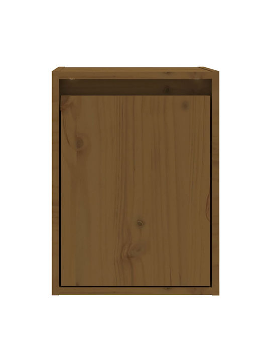 Hängendes Wohnzimmer Nischenschrank aus Massivholz Braune 30x30x40cm