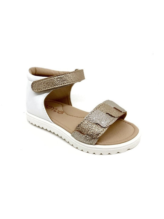 Babyls 7841 Gold White Sandals