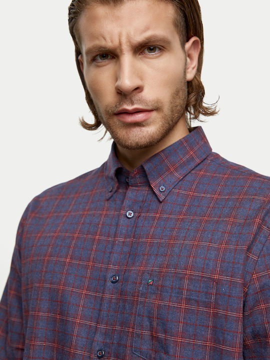 RedGreen Shirt with Long Sleeve Plaid Sk.Andreas - Plaid