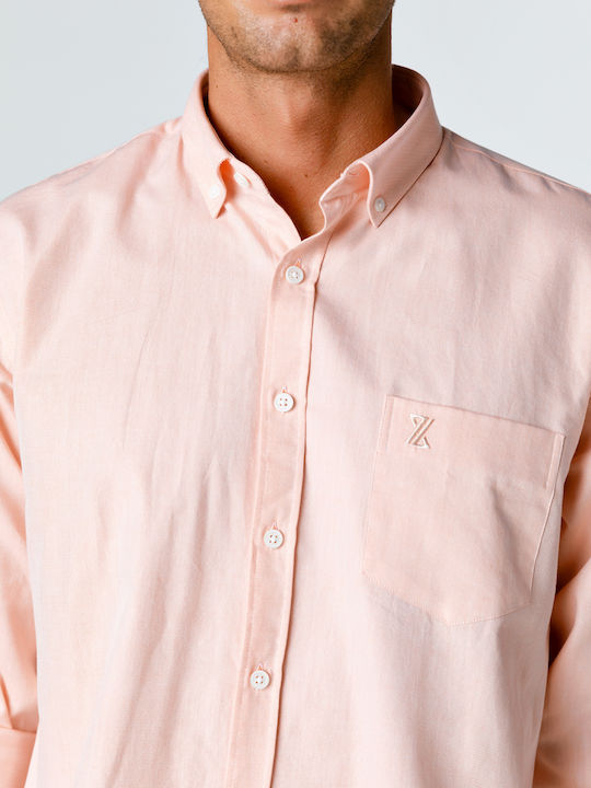 Snta Oxford Bellevue Long Sleeve Shirt - Orange