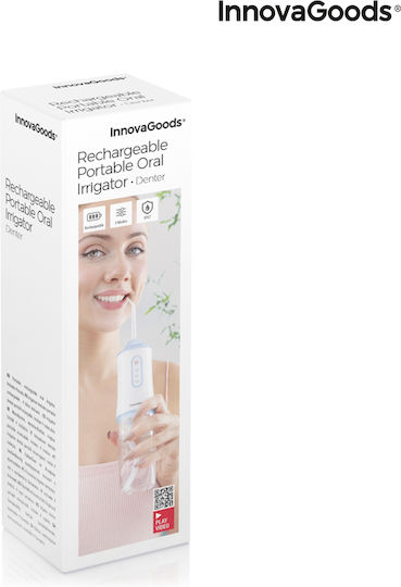 InnovaGoods Denter Water Flosser 220ml Επαναφορτιζόμενο & Αδιάβροχο White