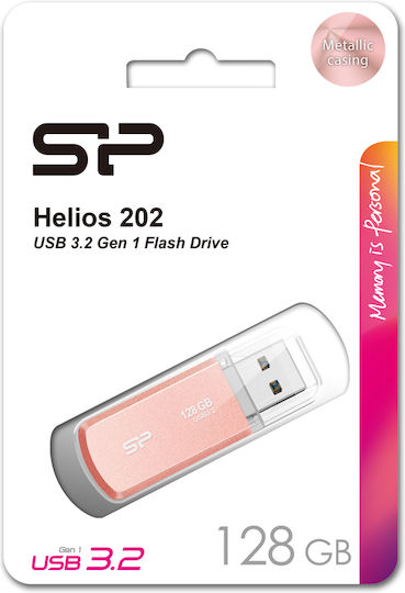 Silicon Power Helios 202 128GB USB 3.2 Stick Rose Gold