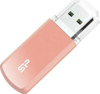 Silicon Power Helios 202 128GB USB 3.2 Stick Ροζ Χρυσό