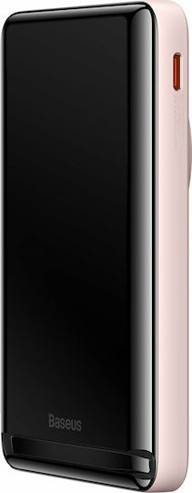 Baseus Power Bank 10000mAh 20W με Θύρα USB-C Ροζ