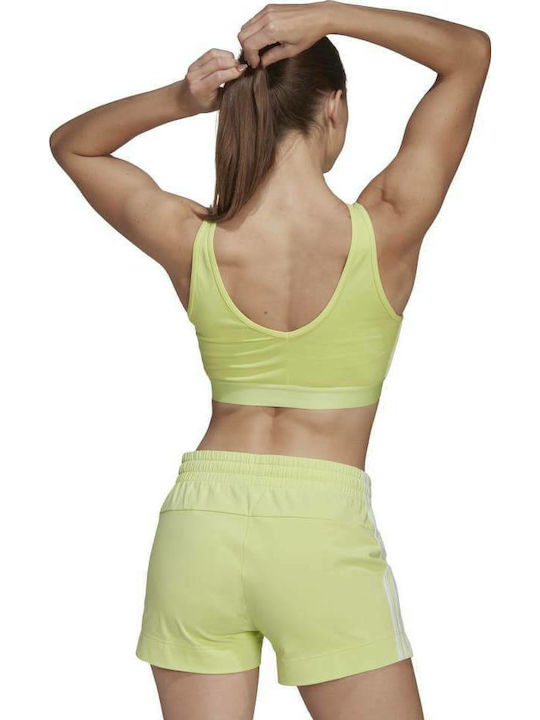 adidas Performance Women's Sports Bra without Padding Yellow
