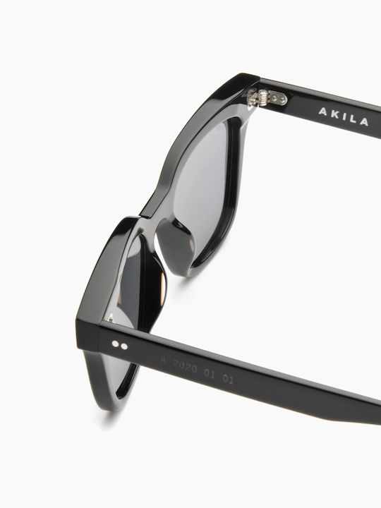 Akila Hi-Fi 2.0 Women's Sunglasses with Black Plastic Frame and Black Lens 2020-01-01