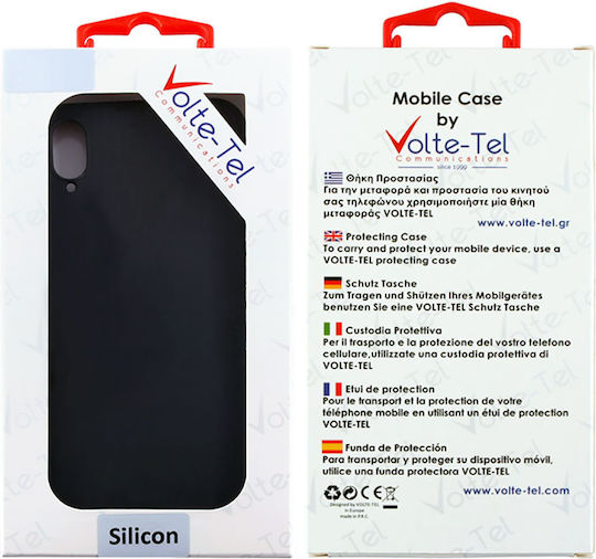 Volte-Tel Camera Guard Back Cover Σιλικόνης Μαύρο (Redmi Note 11 / 11S 4G)