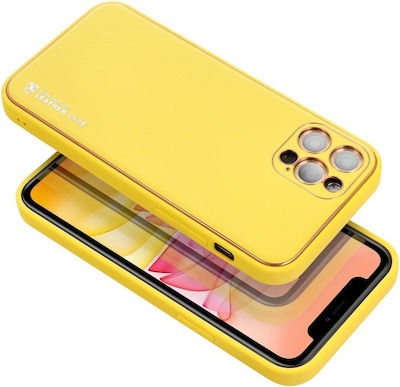 Forcell Leather Back Cover Yellow (Galaxy A52 / A52s)