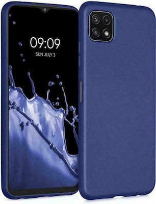 Forcell Lite Umschlag Rückseite Silikon Blau (Galaxy A22 5G)