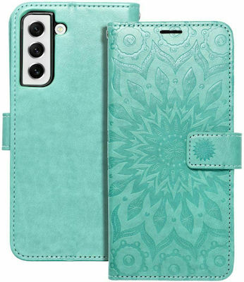 Forcell Mezzo Portofel Piele artificială Mandala Green (Galaxy S21 FE 5G - Galaxy S21 FE 5G)