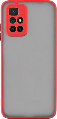 Lime Hardshell Camera Guard Задна корица Пластмаса / Силикон Устойчив на удар Red with Black Keys (Redmi 10 / 10 2022 - Редми 10 / 10 2022) 8313592