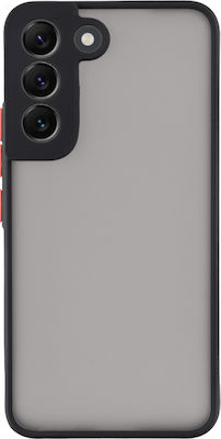 Lime Hardshell Camera Guard Plastic / Silicone Back Cover Durable Black with Red Keys (Galaxy S22+ 5G)