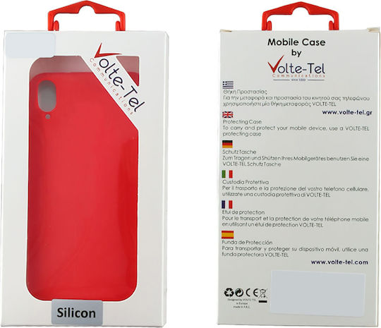 Volte-Tel Camera Guard Umschlag Rückseite Silikon Rot (Redmi 10 / 10 2022)