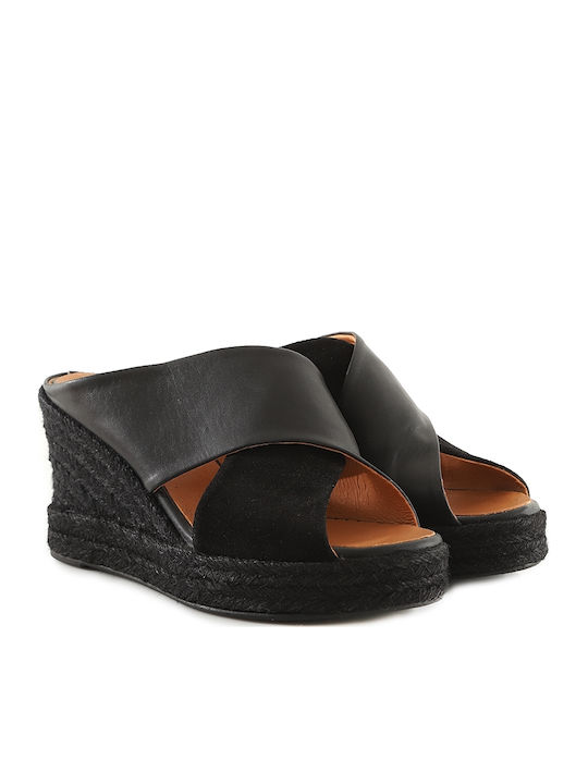 Anatomic Women's Leather Platform Shoes Black