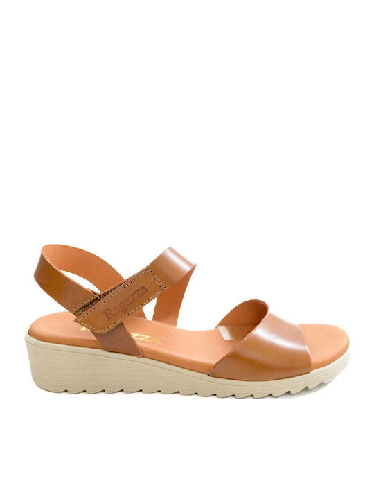 Anatomic Women's Leather Ankle Strap Platforms Tabac Brown