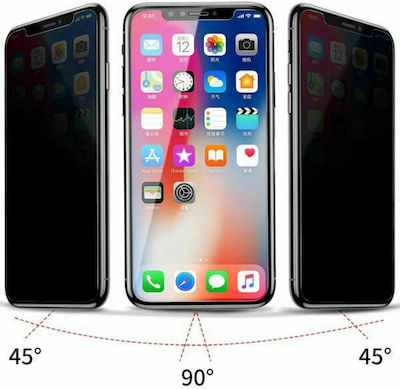 ObaStyle 3D Confidențialitate Sticlă călită pe toată fața Negru (iPhone 11 Pro)