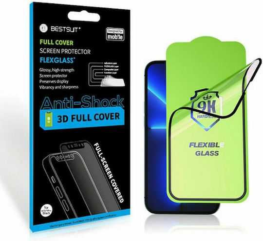 Bestsuit Flexible Hybrid 5D Black 5D Full Face Tempered Glass (Huawei P30)
