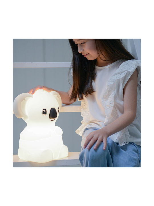 Micro Led Kids Decorative Lamp Kidywolf Koala White 27x20x30εκ.
