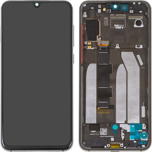 Screen with Touch Mechanism and Frame for Mi 9 SE (Black)
