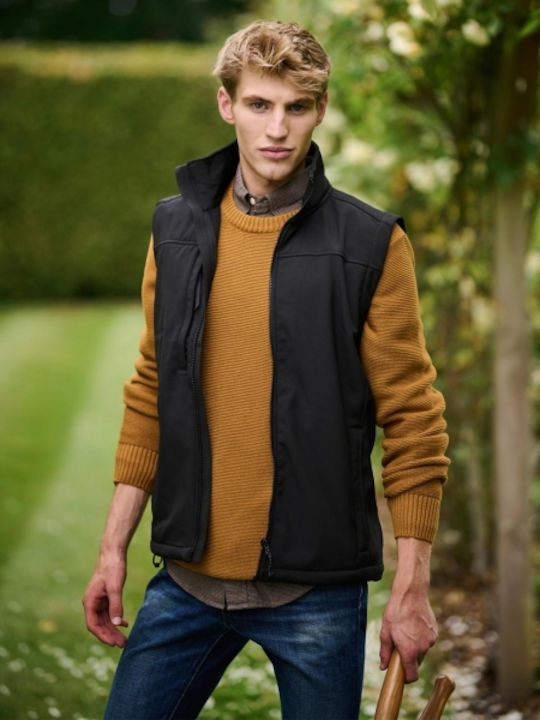 Flux TRA788 Αμάνικο Μπουφάν Softshell Αδιάβροχο και Αντιανεμικό Μαύρο