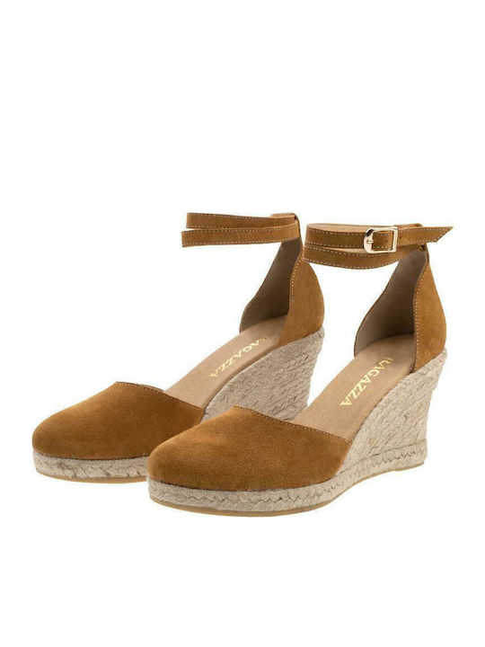 Women's Suede Platform Espadrilles Open Taba