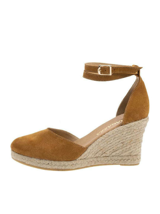 Women's Suede Platform Espadrilles Open Taba