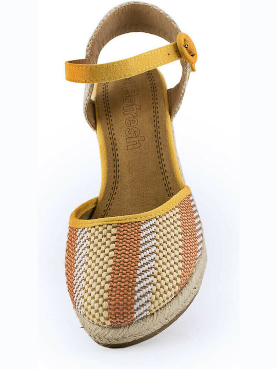 Women's Platform Espadrilles Yellow