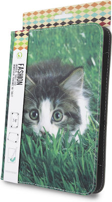 Kitty Flip Cover Synthetic Leather Multicolour (Universal 7-8")