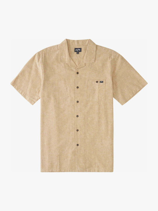 All Day Kurzärmlig Leinen Hemd Beige