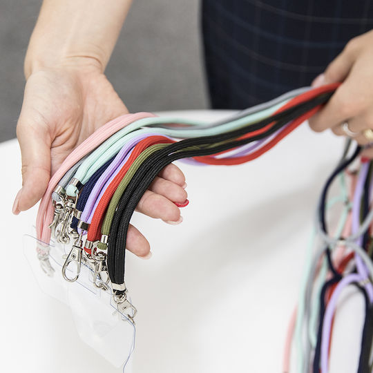 TelForceOne Universal Lanyard Λουράκι Λαιμού για Κινητά Γκρι