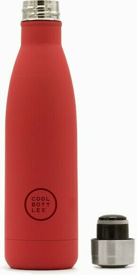 Cool Bottles Vivid Μπουκάλι Θερμός Ανοξείδωτο 500ml Red