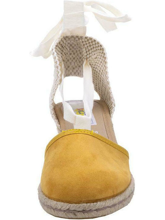 75310SL Platforme dama în Tip Espadrile Galbene