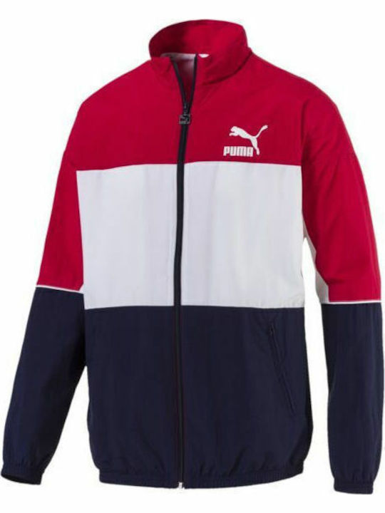 Archive Retro Gewebte Trainingsjacke Herrenjacke Trainingsjacke Mehrfarbig