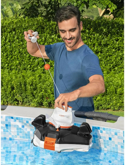 Bestway Flowclear Aquarover Ασύρματη Σκούπα Ρομπότ Πυθμένα για Πισίνες Μήκους έως 9.65m με Φίλτρο 4lt
